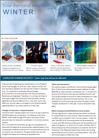 Your Personal Wealth Winter - 2019